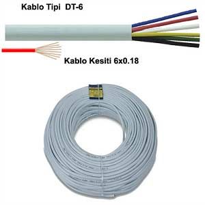 DT-6 Alarm Kablosu 6x0.18mm